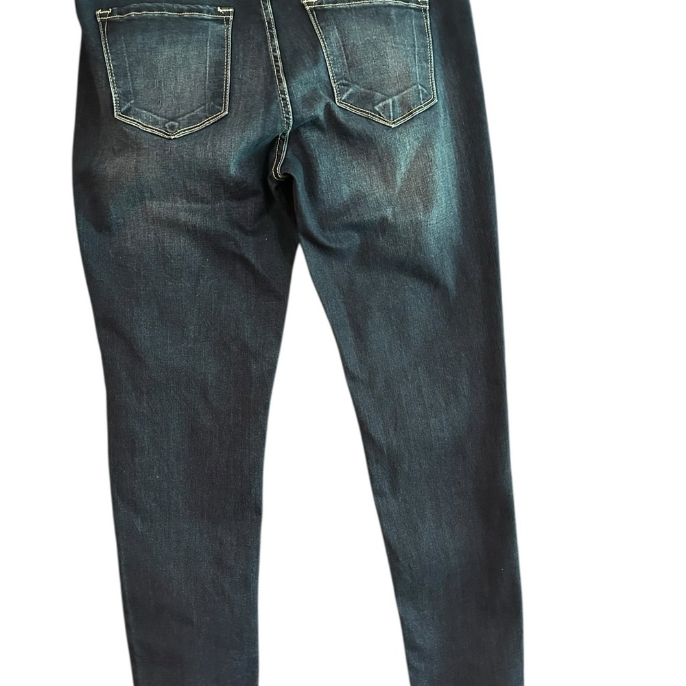 KanCan Blue Skinny Jeans with Vintage Wash - Picture 2 of 10